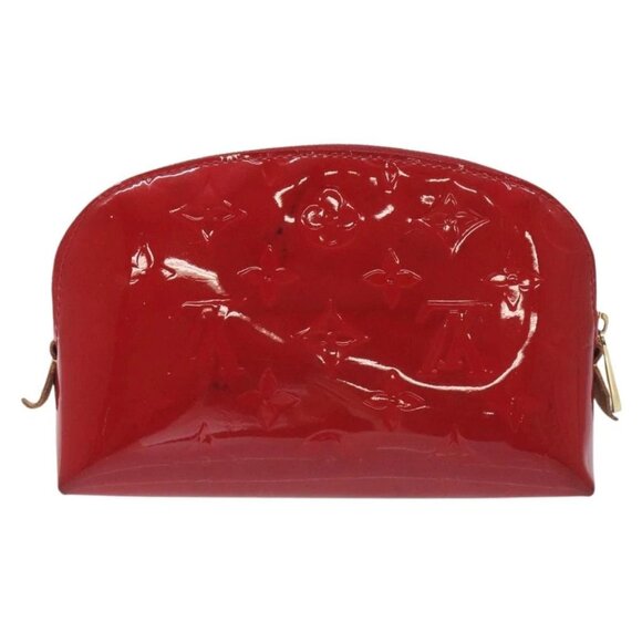 LOUIS VUITTON Vernis Pochette Cosmetic PM Rouge Grunadine M91746 LV Auth 128683 - Picture 2 of 15
